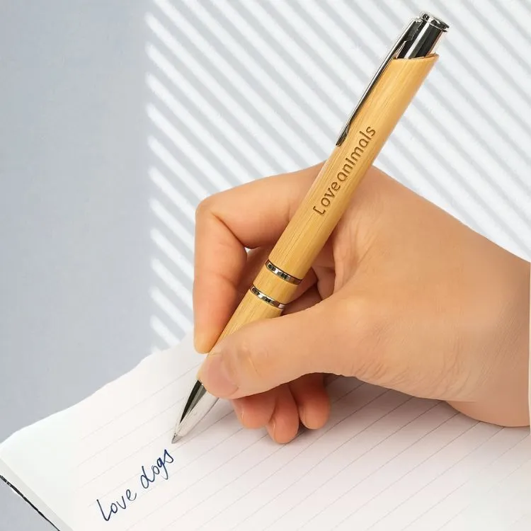 engraved eco-friendly wooden pen